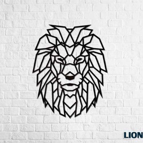 Dřevěné designové puzzle Lev