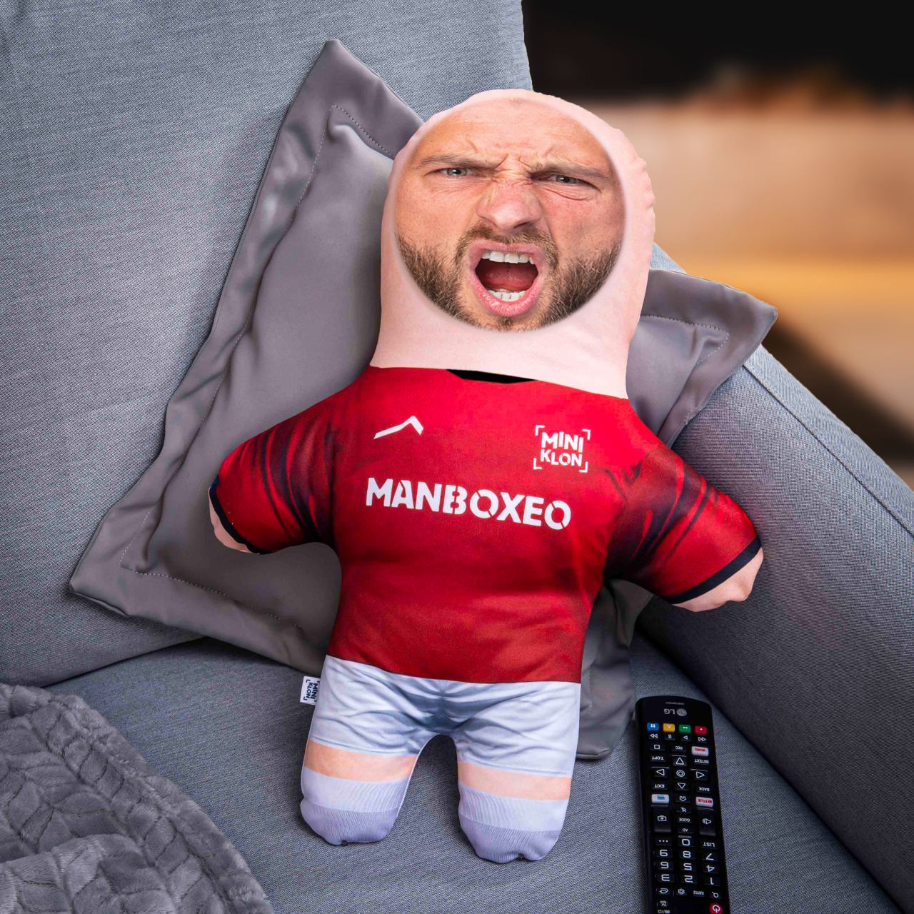MiniKlon Rudý fotbalista v dárkové krabici