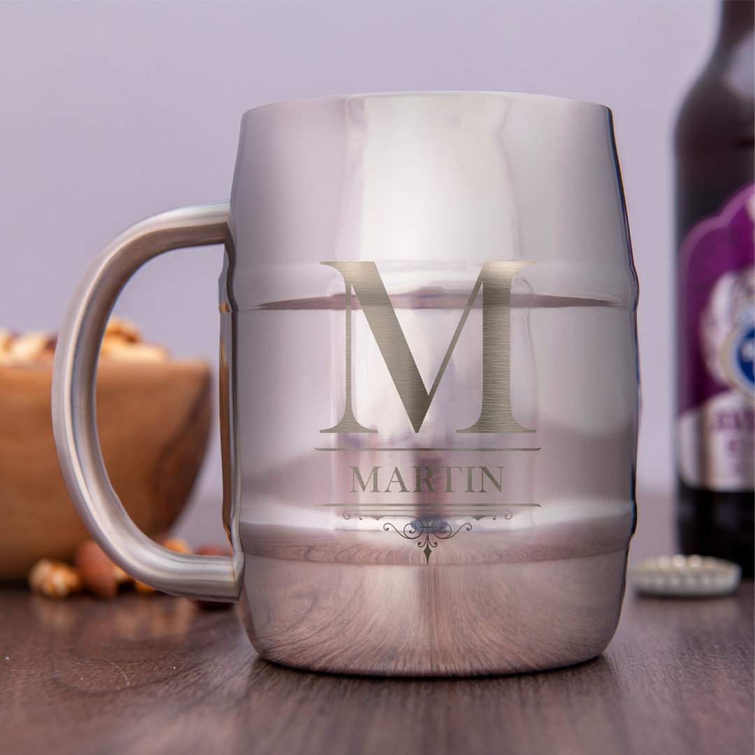 Nerezový "půllitr" s gravírováním 400 ml - lesklý