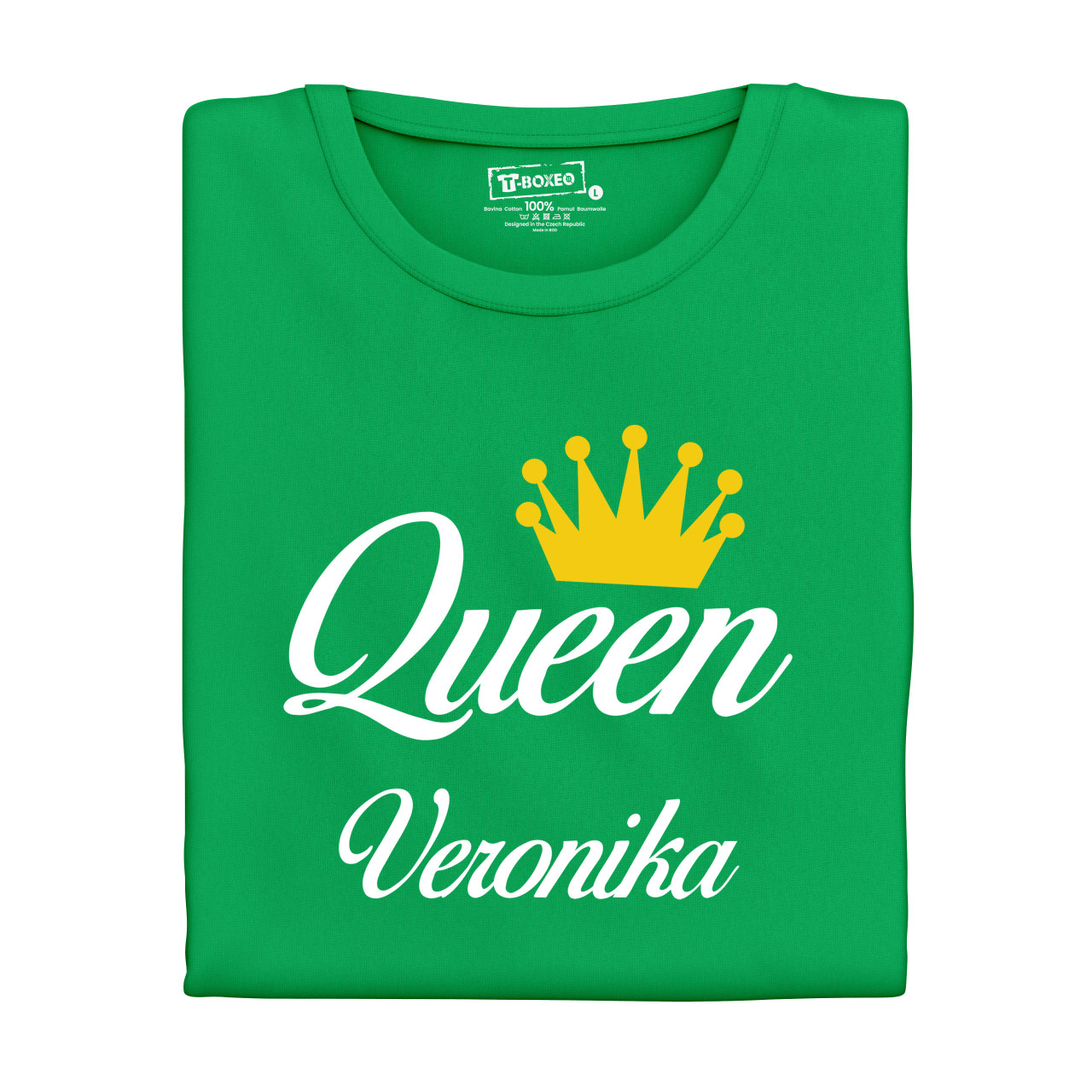 Trička pro páry “King, Queen” se jmény