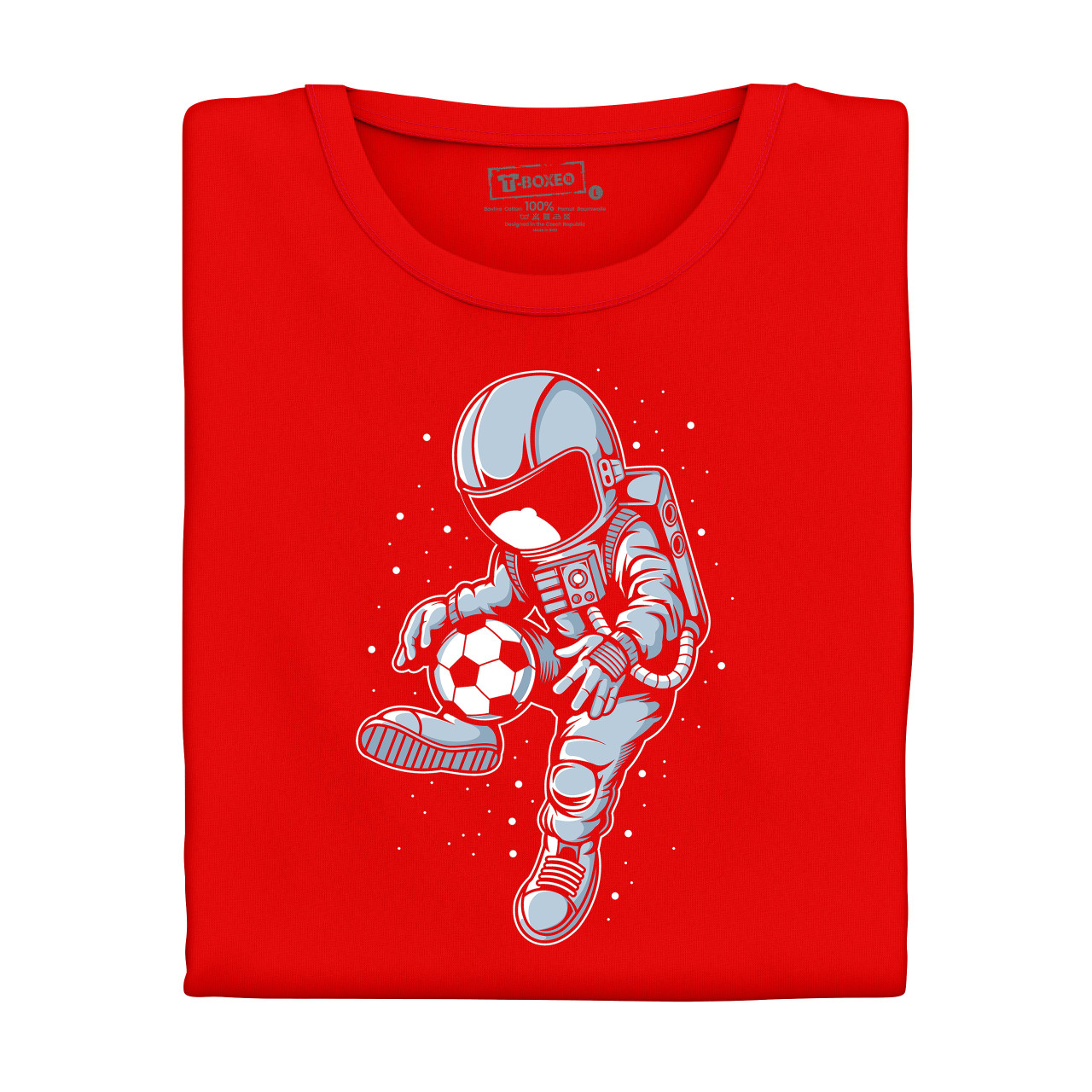 Pánské tričko s potiskem “Astronaut fotbalista”