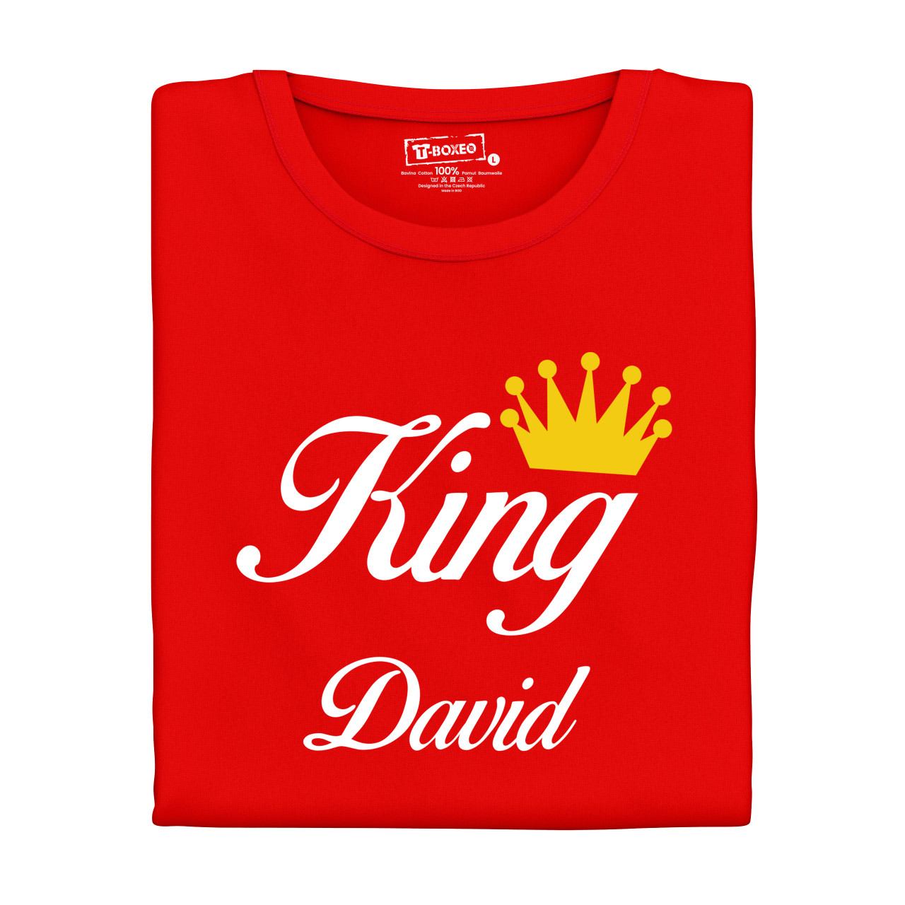 Trička pro páry “King, Queen” se jmény