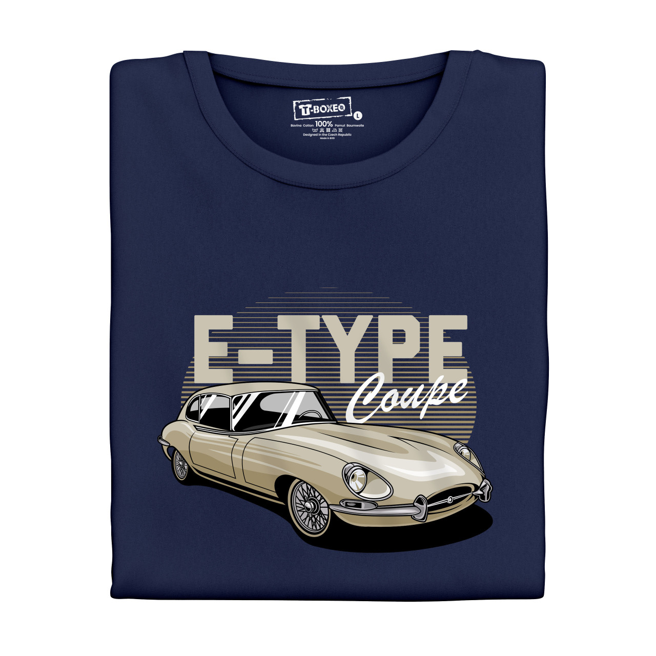 Pánské tričko s potiskem “E-type Coupe"