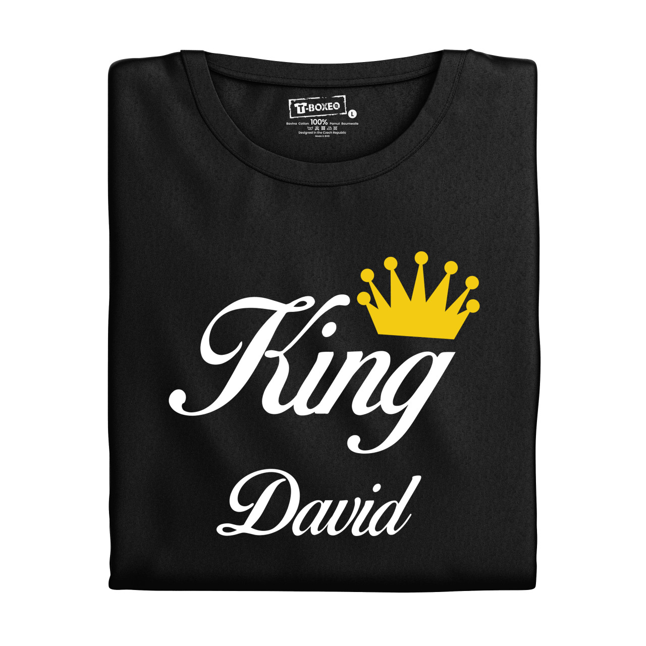 Trička pro páry “King, Queen” se jmény