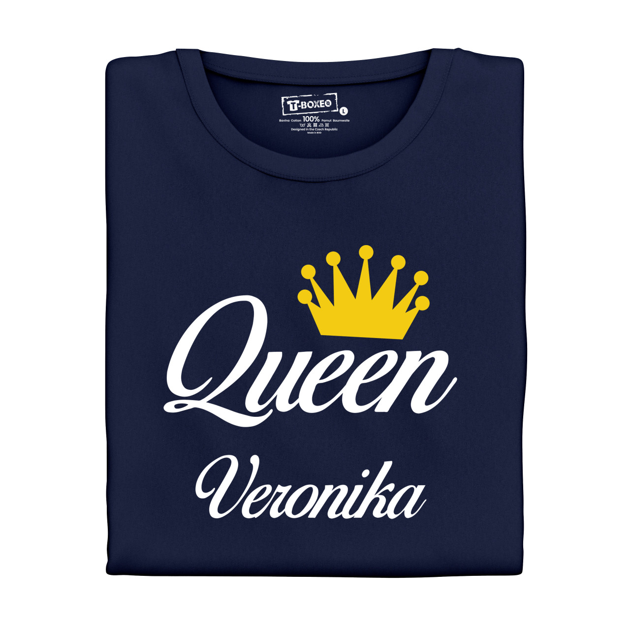Trička pro páry “King, Queen” se jmény