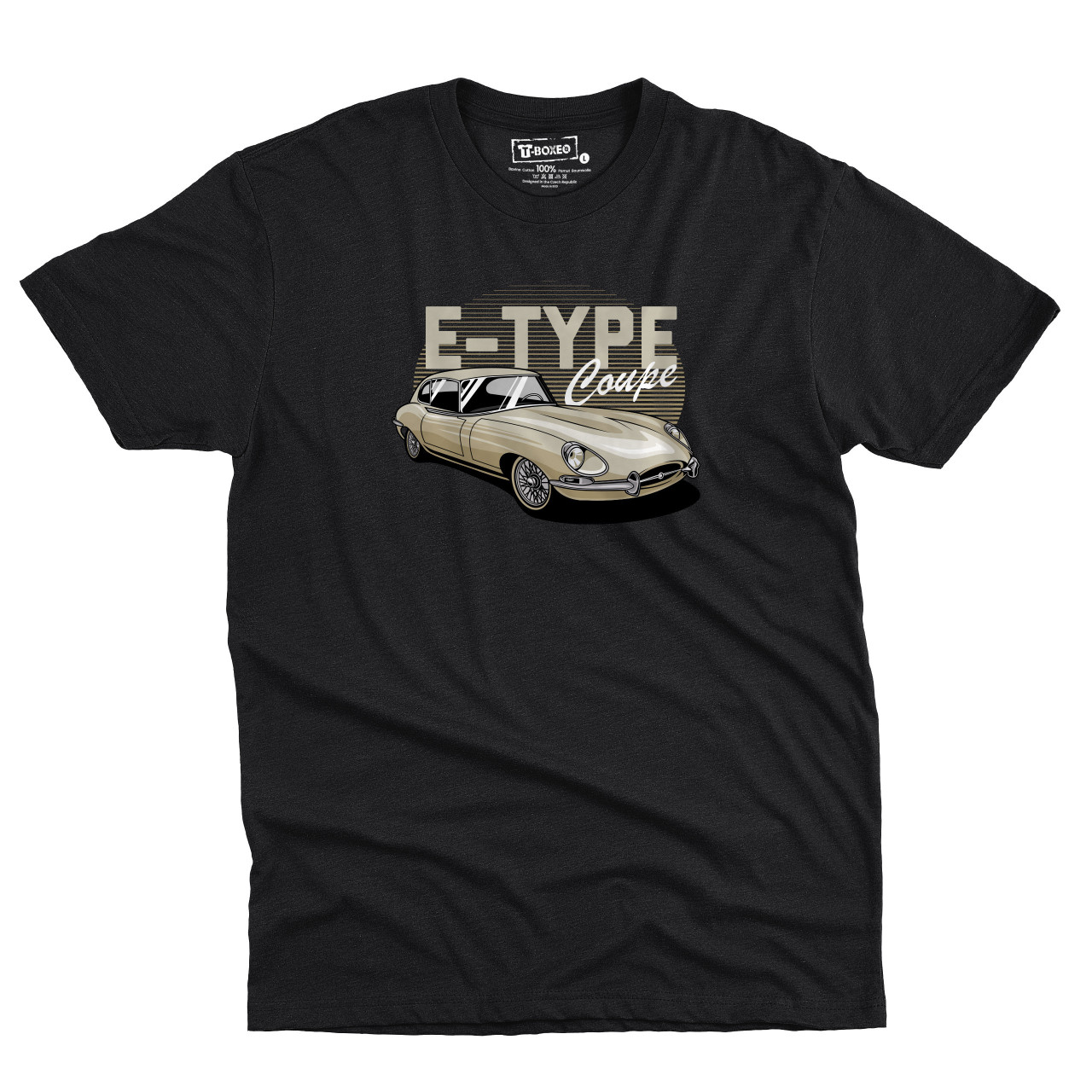 Pánské tričko s potiskem “E-type Coupe"