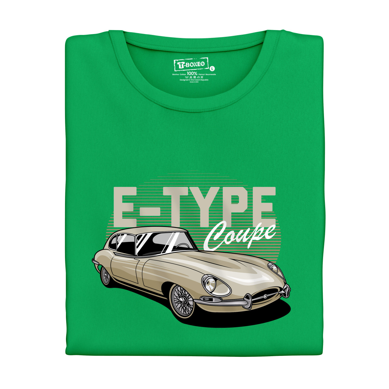 Pánské tričko s potiskem “E-type Coupe"