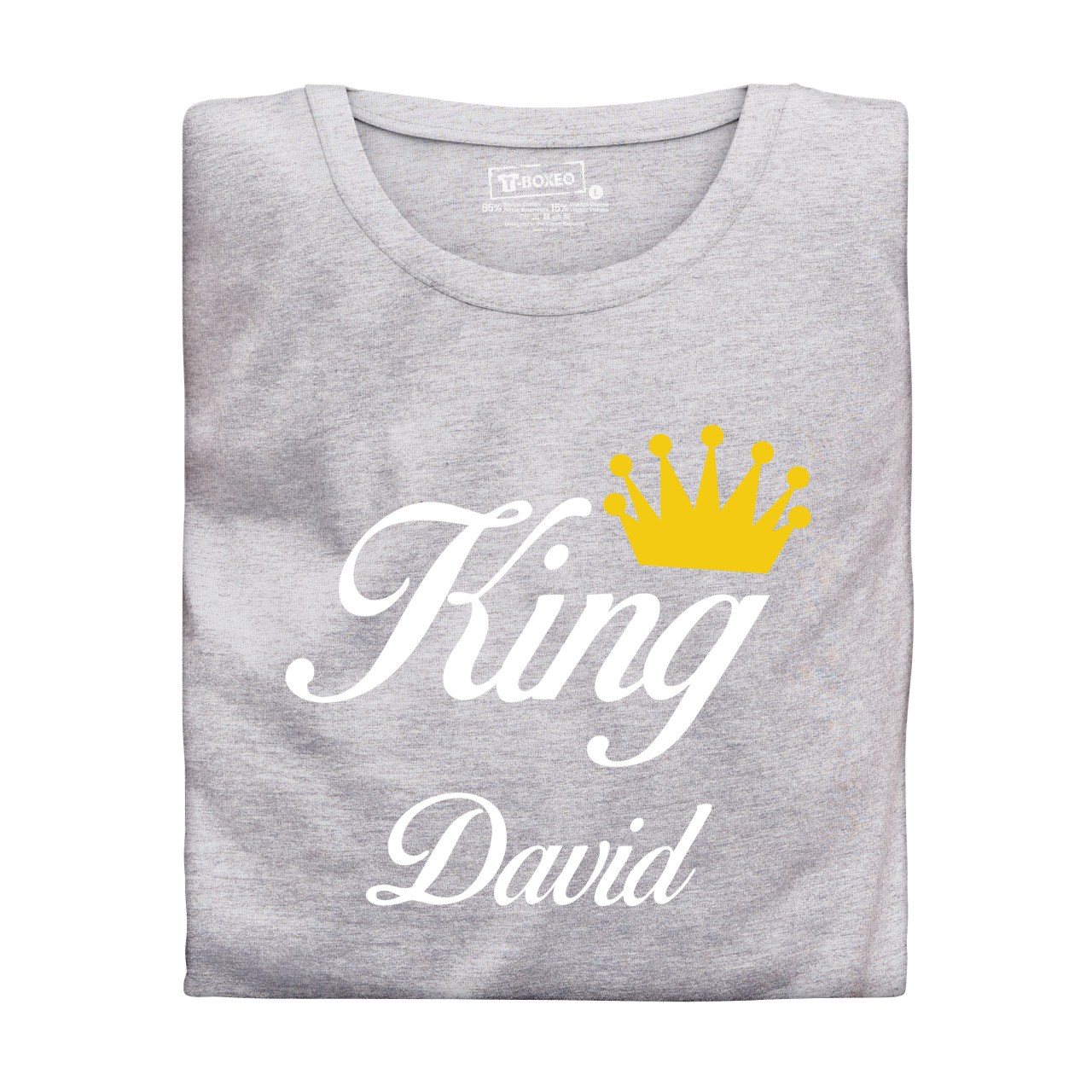 Trička pro páry “King, Queen” se jmény
