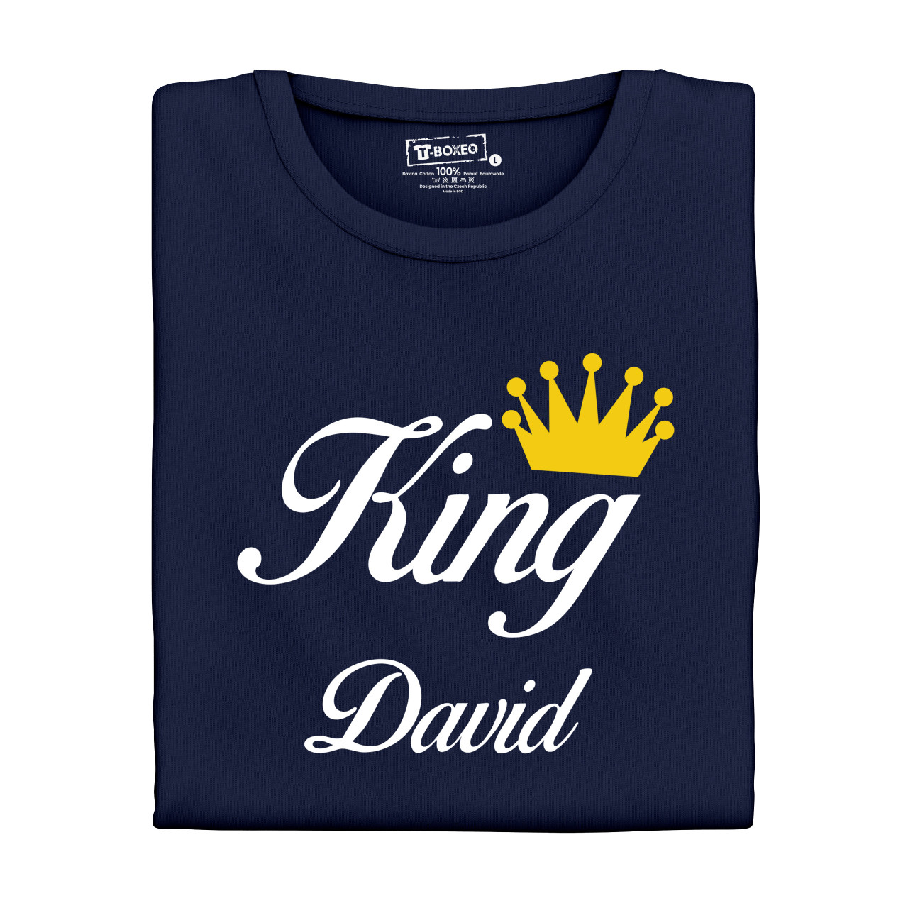 Trička pro páry “King, Queen” se jmény