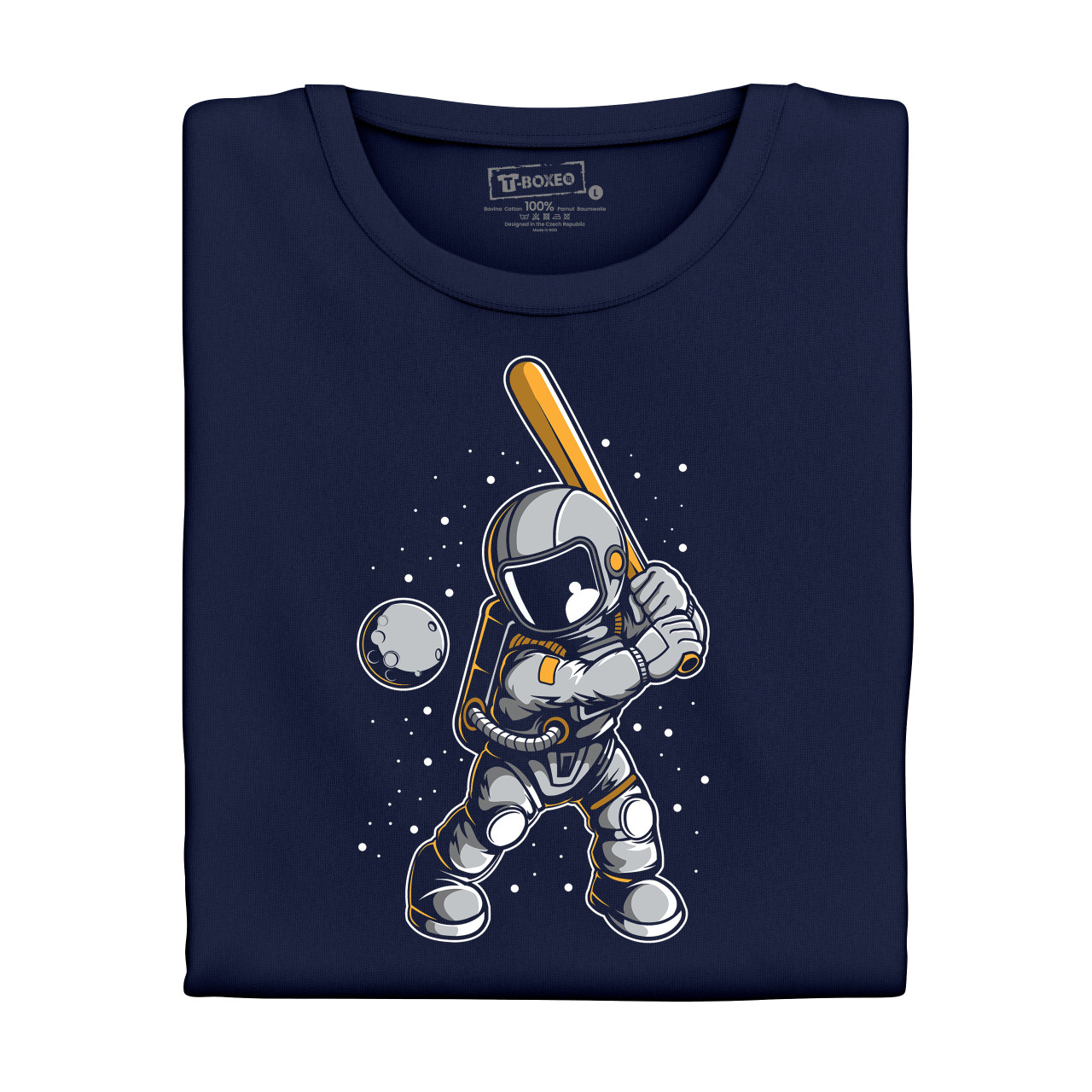 Pánské tričko s potiskem “Astronaut baseballista”