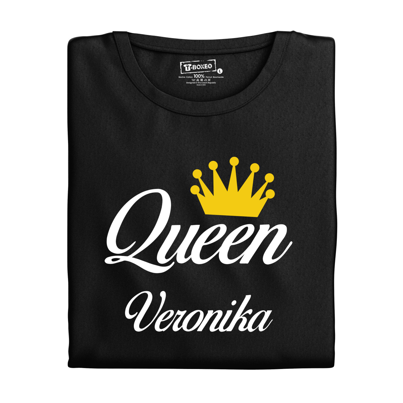 Trička pro páry “King, Queen” se jmény