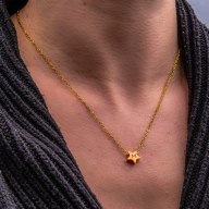 Dámský náhrdelník s ŘETÍZKEM a TEXTEM na přání - 4 komponenty - HVĚZDIČKA, SRDÍČKO, KOLEČKO, TUBUS [9]