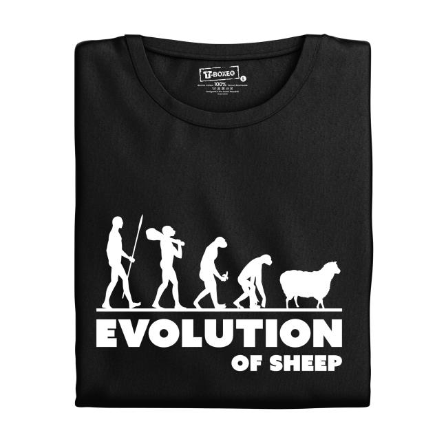 Tričko s potiskem "Evolution of Sheep"