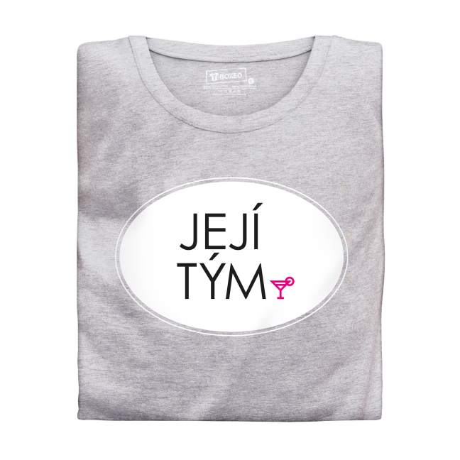 Dámské tričko s potiskem “Její tým”