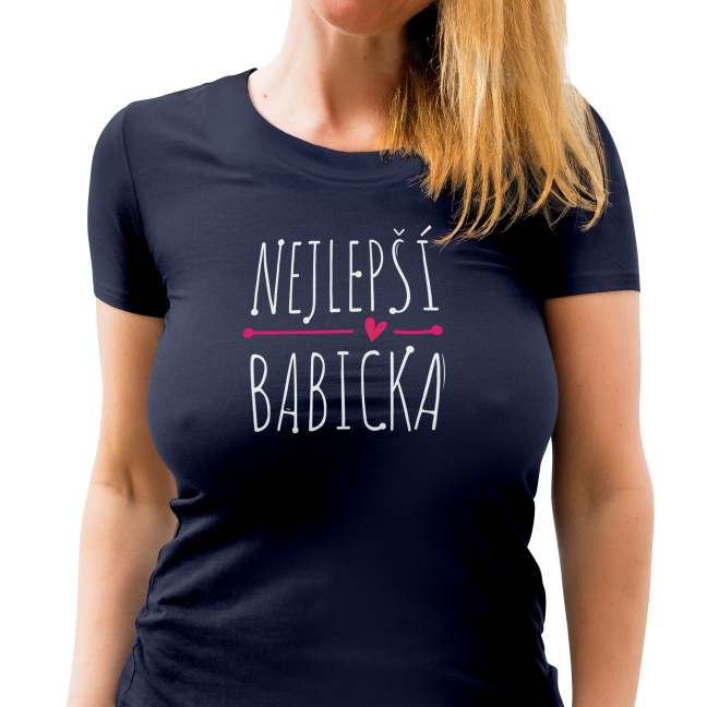Dámské tričko s potiskem “Nejlepší babička”