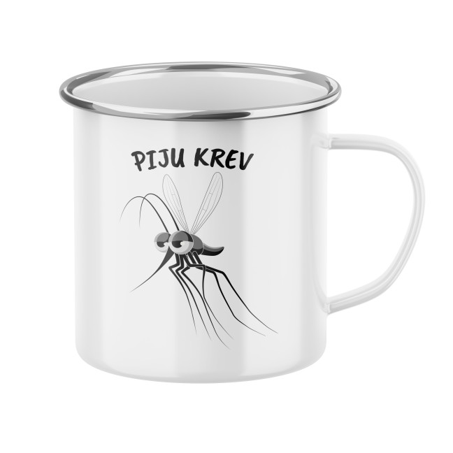 Hrnek s potiskem Piju krev