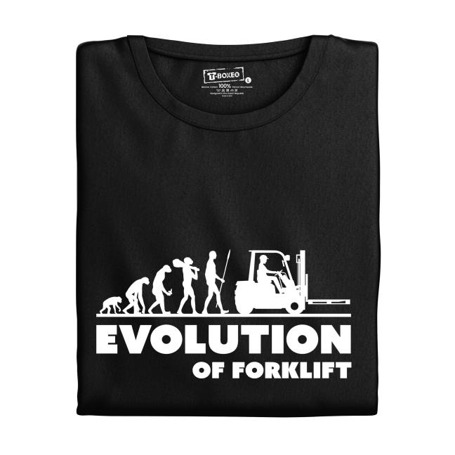 Pánské tričko s potiskem "Evolution of Forklift"