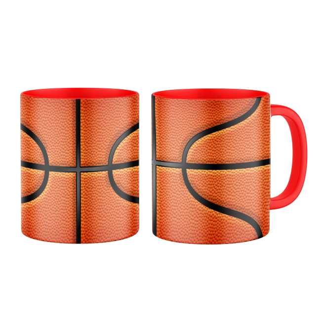 Hrnek s potiskem Basketbalový míč - celopotisk