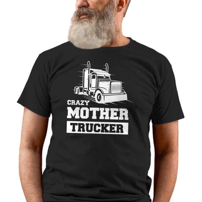 Pánské tričko s potiskem "Crazy Mother Trucker"