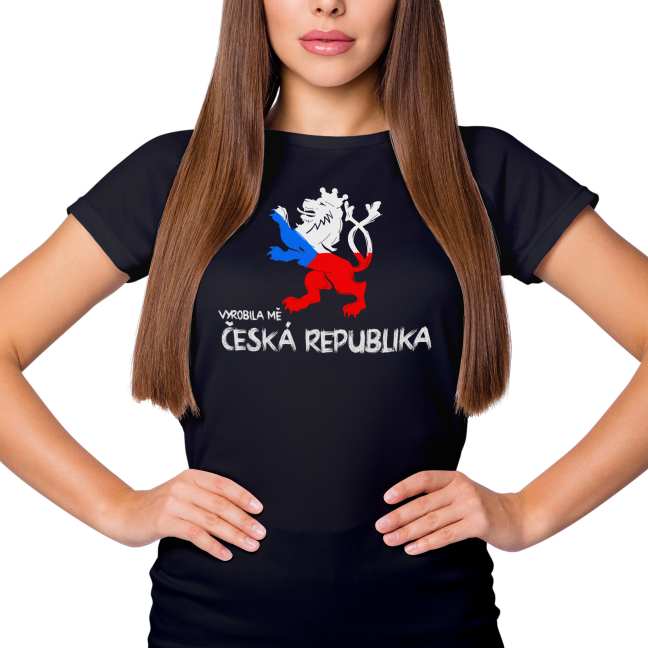 Tričko s potiskem “Vyrobila mě Česká republika”