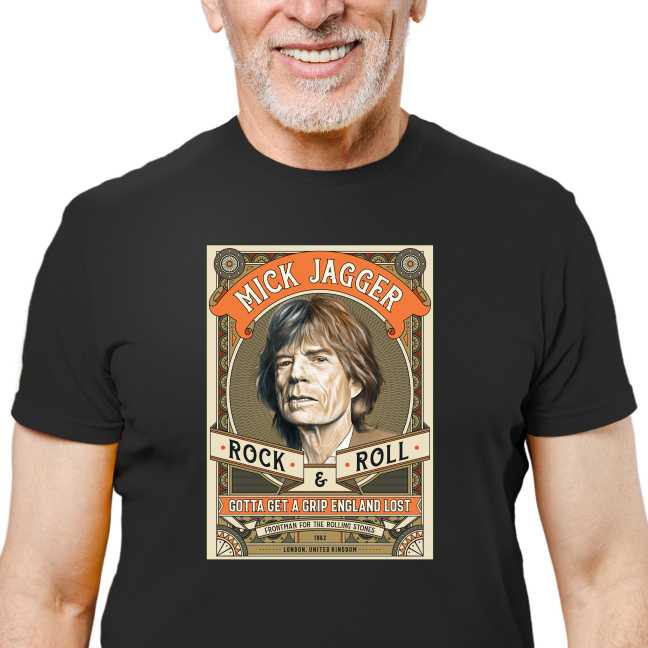 Pánské tričko s potiskem “Mick Jagger”