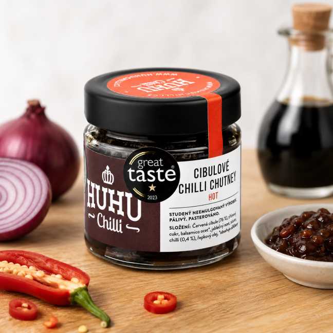 Huhu Chilli  cibulové chutney 200ml hot