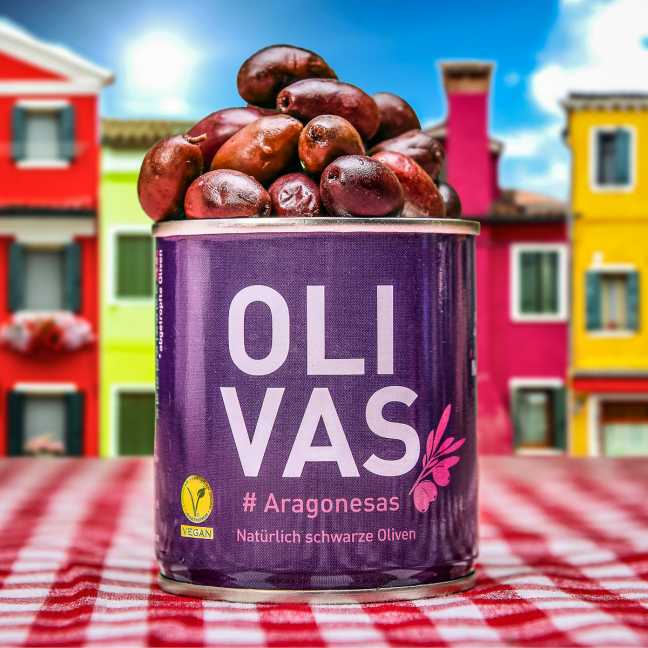 Olivas Aragonesas - černé olivy 80g