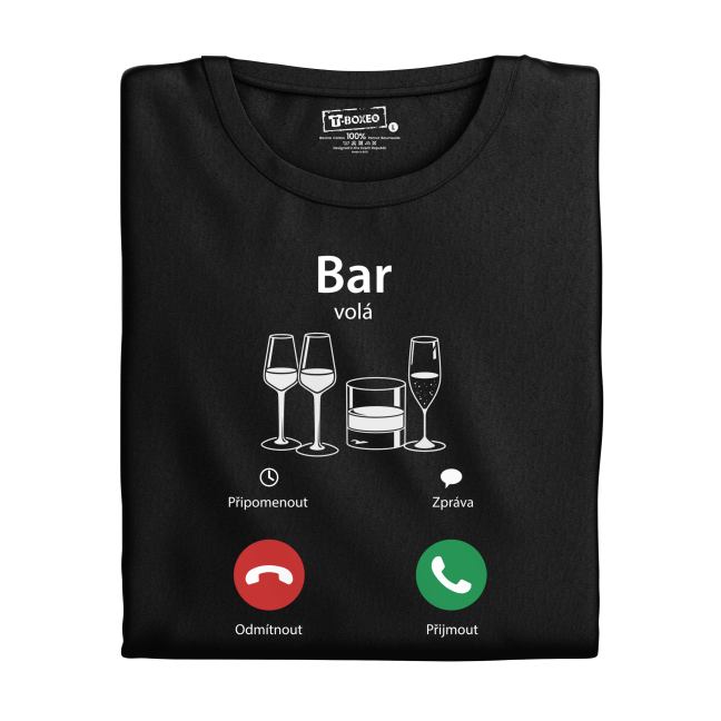 Tričko s potiskem “Bar volá”