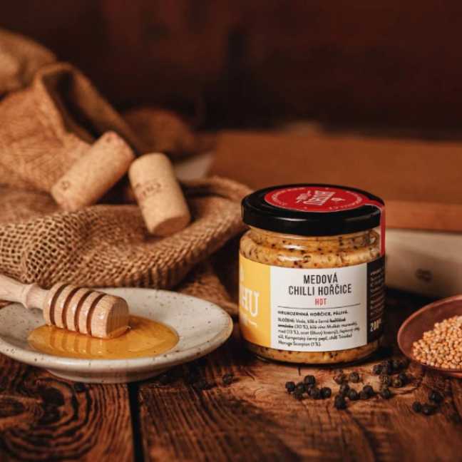 Huhu Chilli  hořčice medová  200 g