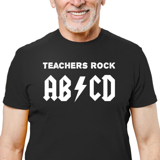 Tričko s potiskem “Teachers Rock”