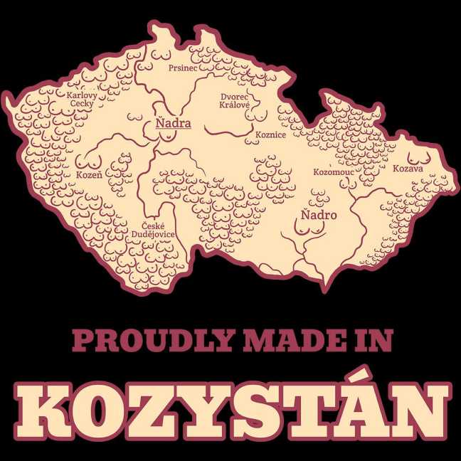 Tričko s potiskem "Kozystán"