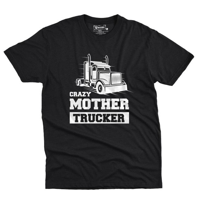 Pánské tričko s potiskem "Crazy Mother Trucker"