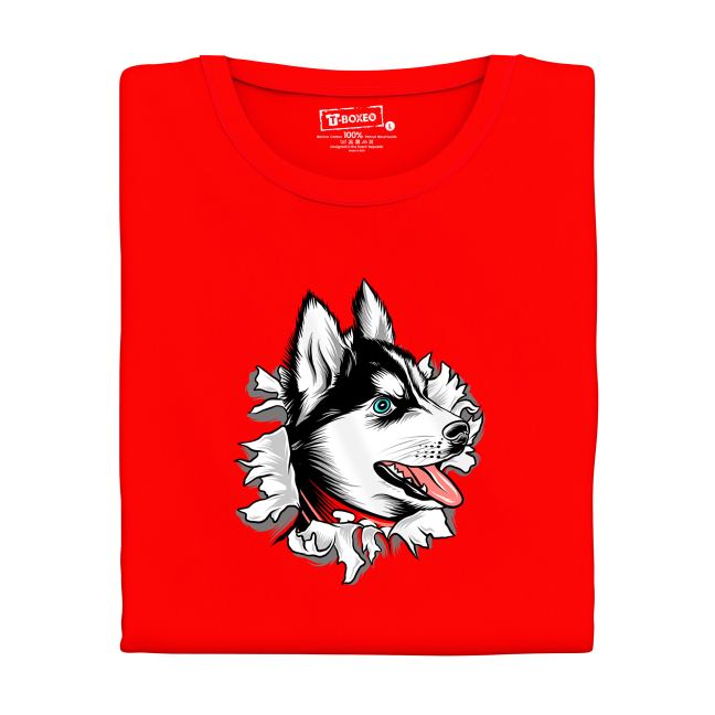 Dámské tričko s potiskem “Husky”