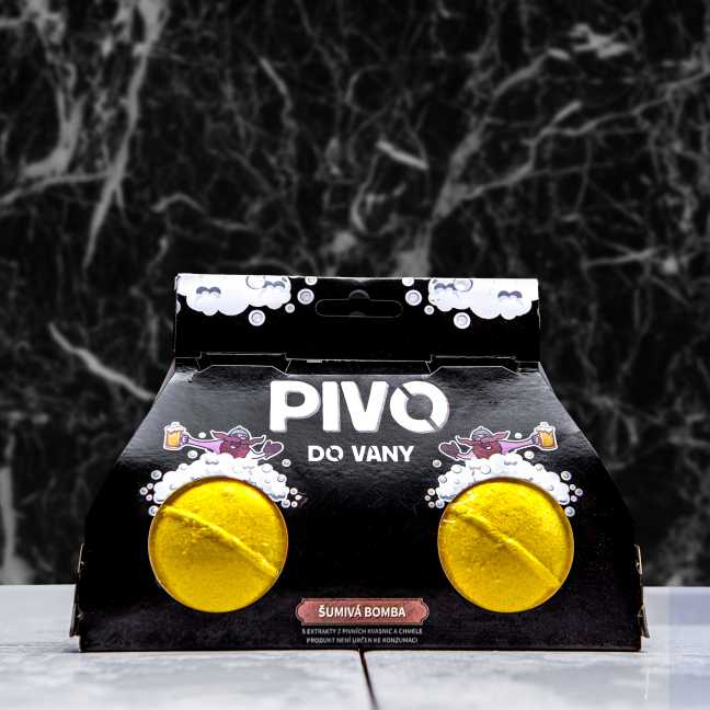Naše Pěnivé a šumivé pivní bomby do vany 2x110 g - speciální receptura z pivních kvasnic a chmele
