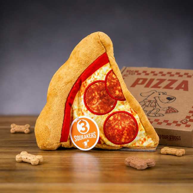 Plyšová hračka pro psy Pizza