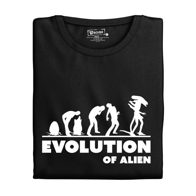 Tričko s potiskem "Evolution of Alien"