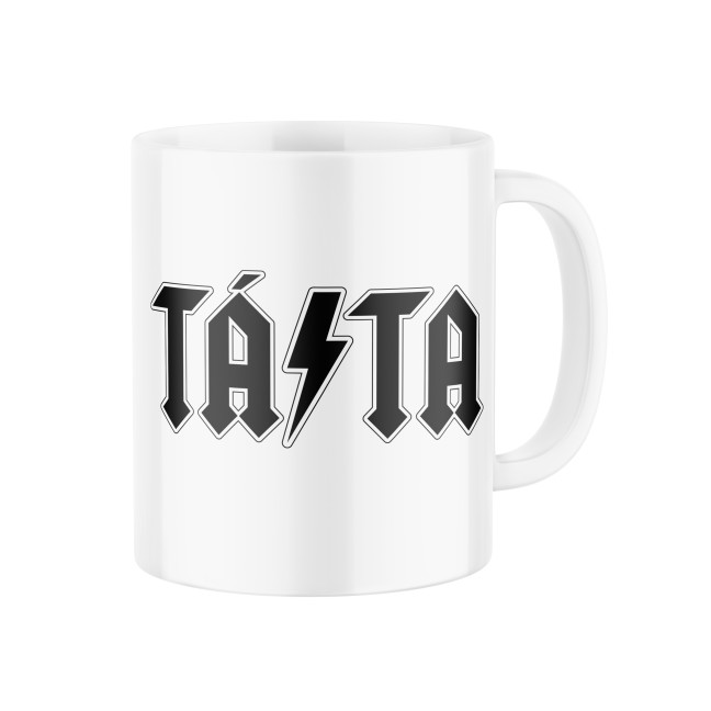 Hrnek s potiskem Táta ACDC