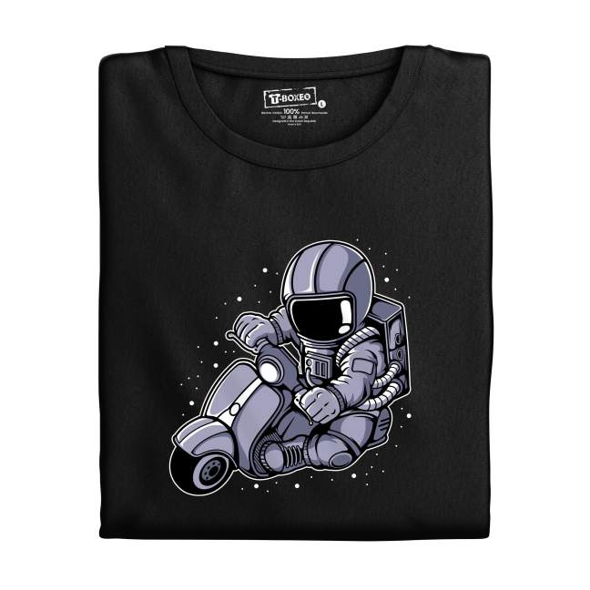 Pánské tričko s potiskem “Astronaut na mopedu"
