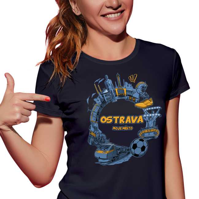 Tričko s potiskem “OSTRAVA”