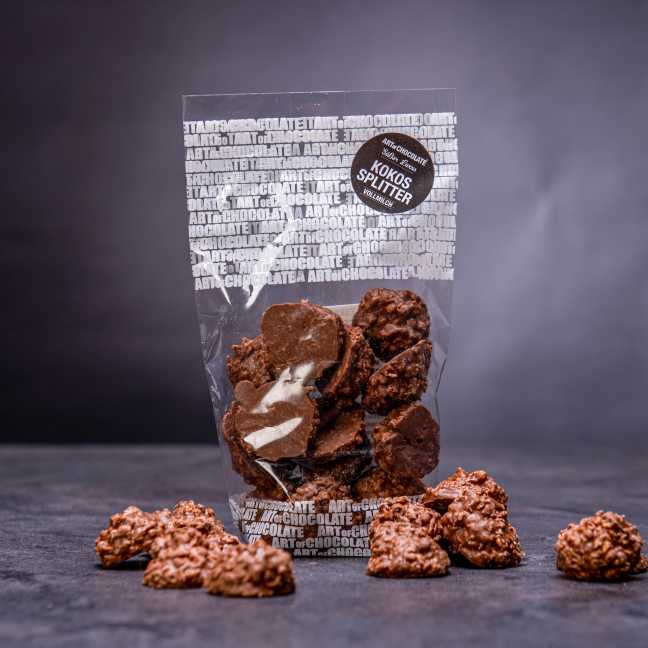 Kousky kokosu v luxusní mléčné čokoládě 150 g