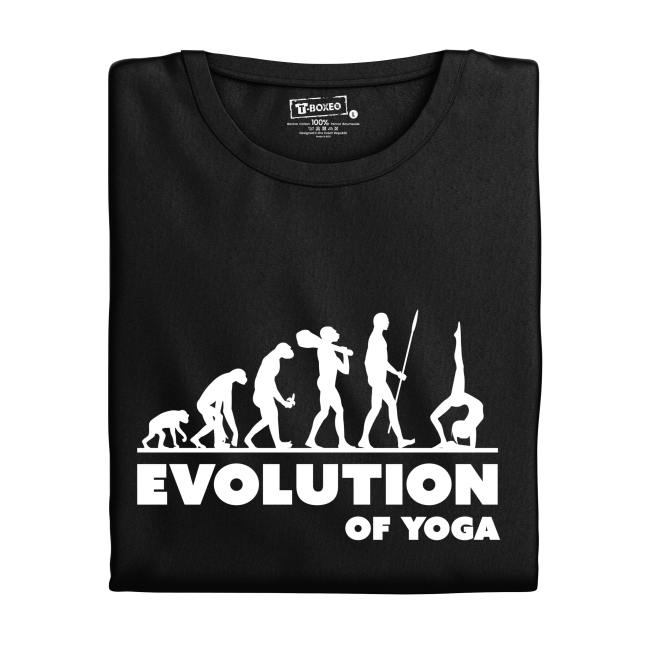 Dámské tričko s potiskem "Evolution of Yoga"