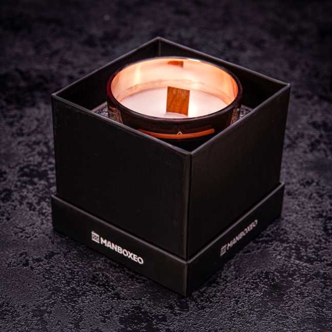 Svíčka s rosegold víčkem - Růže & Vanilka 200 g