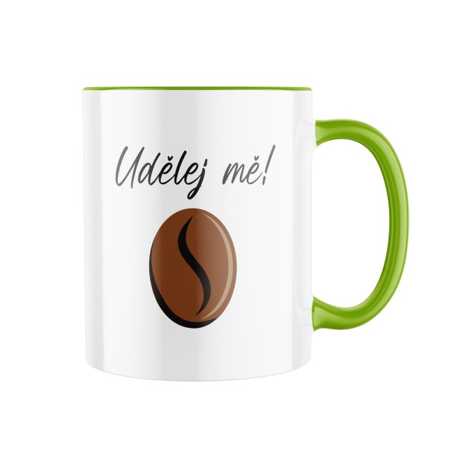 Keramický hrnek s potiskem Udělej mě! (kafe) 