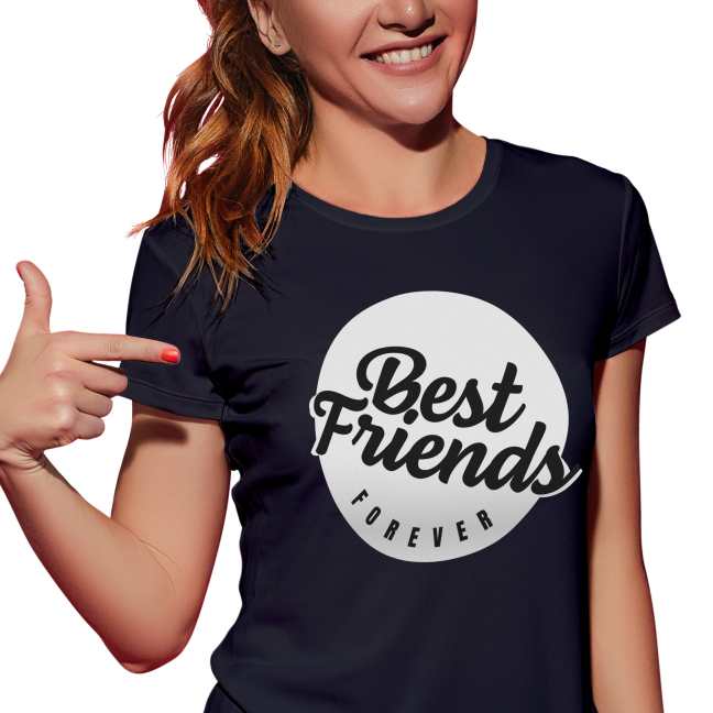 Dámské tričko s potiskem ”Best Friends forever”