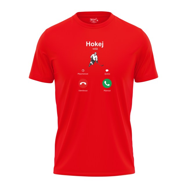 Pánské tričko s potiskem "Hokej volá"
