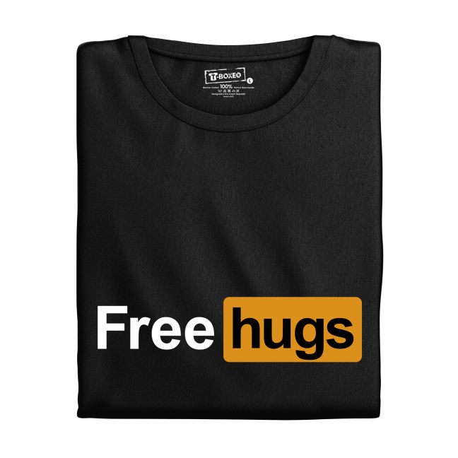 Tričko s potiskem “Free hugs”
