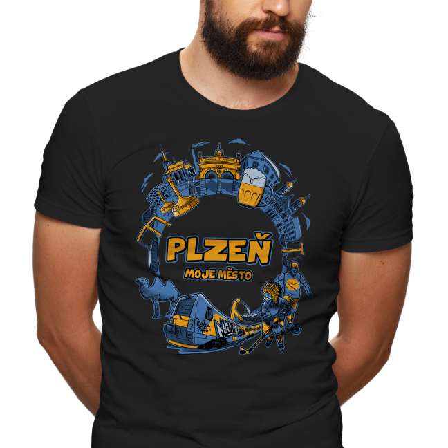 Tričko s potiskem “PLZEŇ”