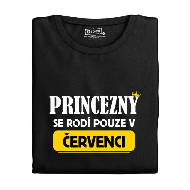 Dámské tričko s potiskem “Princezny se rodí” s měsícem narození