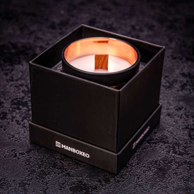 Svíčka s rosegold víčkem - Levandule & Vanilka 200 g