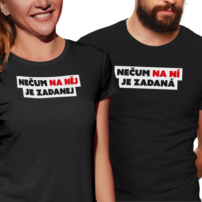 Dámské tričko s potiskem “Nečum, je zadanej”